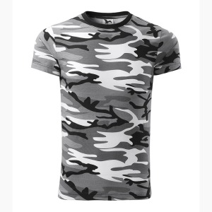 Tricou Camuflaj - Bărbați-Camuflaj Gri